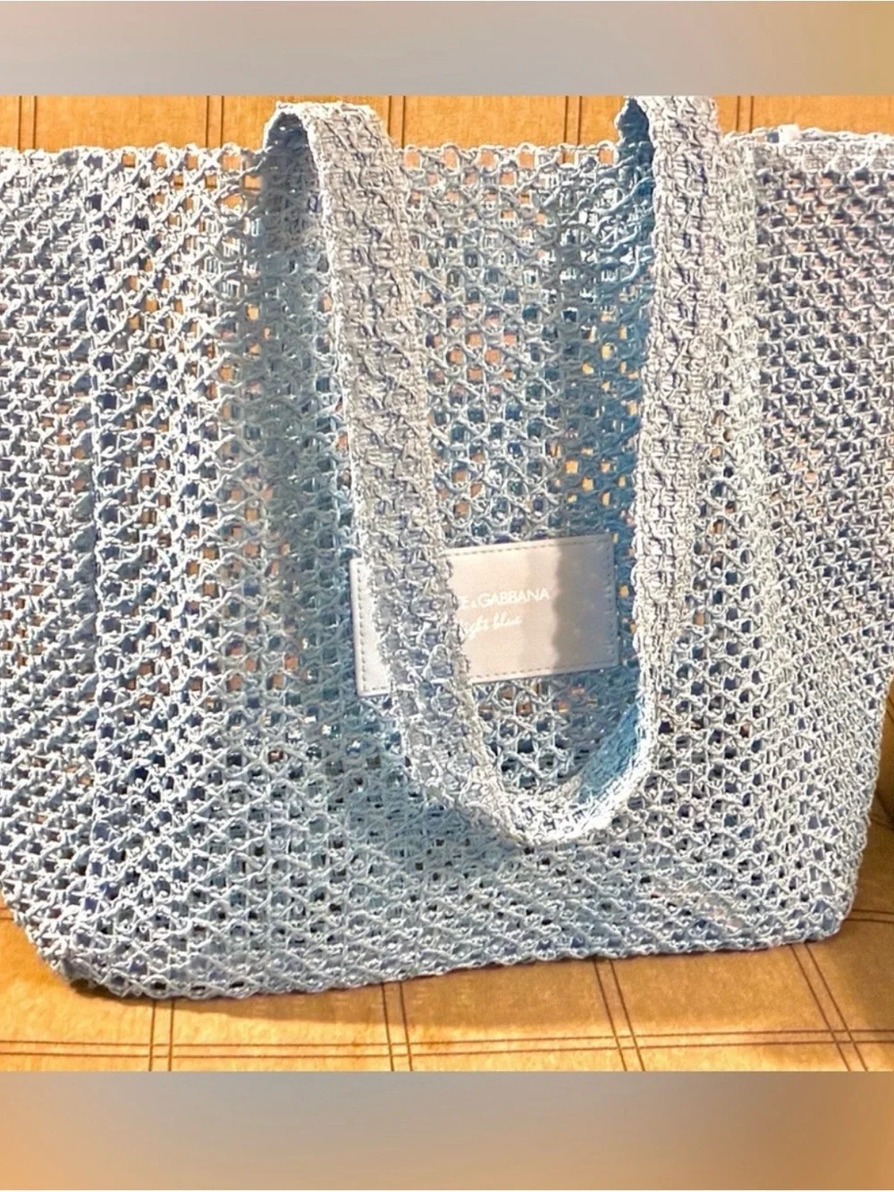 Summer must !Last one remaining !Dolce & Gabbana Light Blue Large Tote